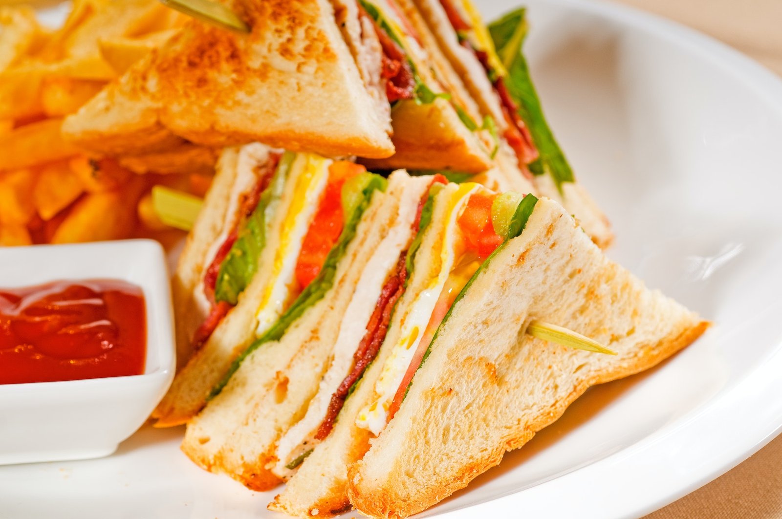 triple decker club sandwich